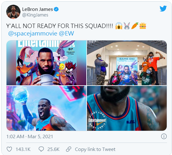 NBA球星詹姆斯主演电影《怪物奇兵2》